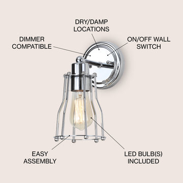 Evelyn Metal Vanity Light